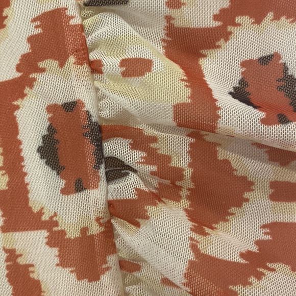 FREE PEOPLE Romi Ruched Geometric Mini Skirt Size XS - Picture 8 of 10